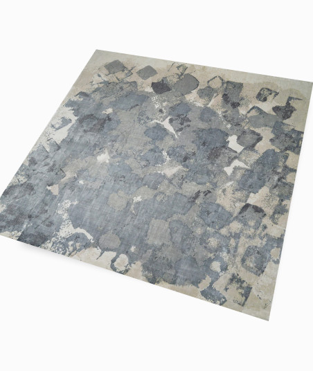 TAPIS PATCHWORK GRIS ASTRAL