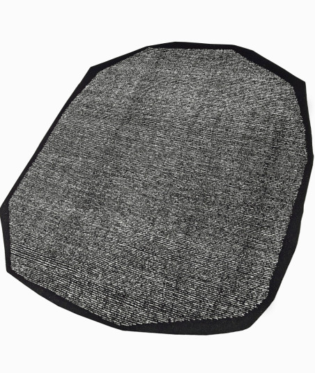 TAPIS COCOON II NOIR ET BLANC